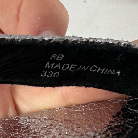 Steve Madden Parrson Pewter Ankle Strap‎ Heels in Metallic Size 8 - Picture 8 of 9